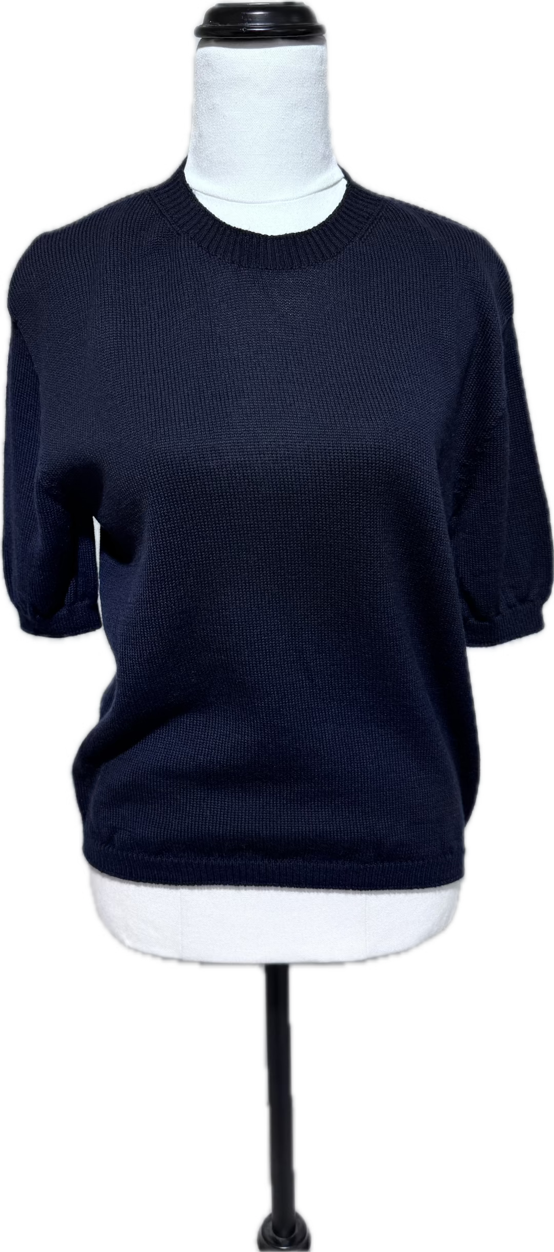 Kangaroo Island Wool Super Fine Merino Tee in the colour Navy