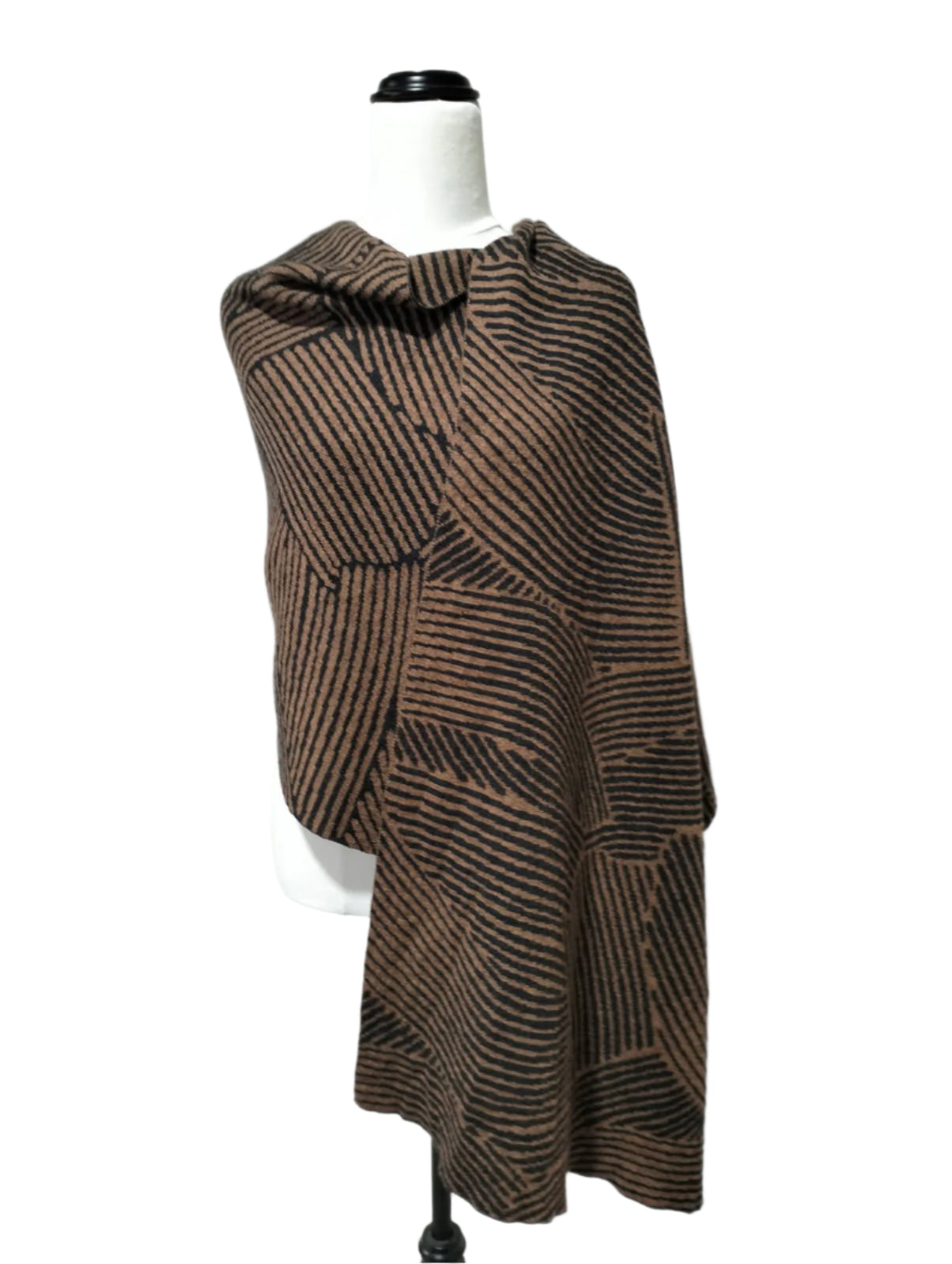 North Cape Wrap Bark and Charcoal Kangaroo Island Wool