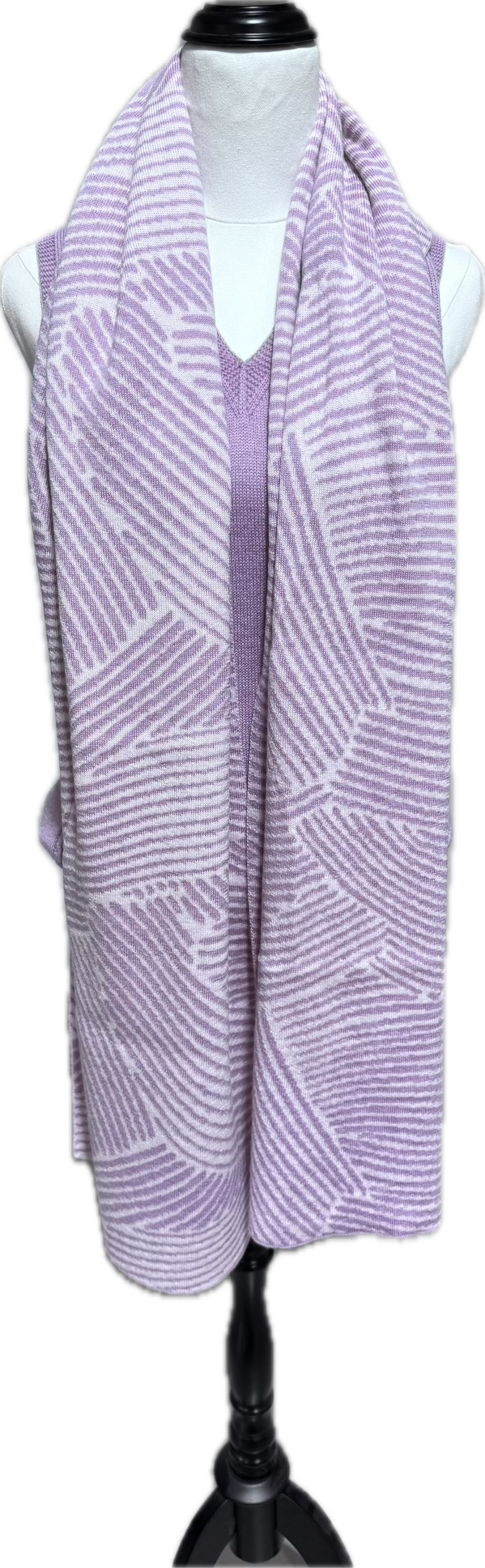 North Cape Wrap in Orchid and Shell Pink Kangaroo Island Wool long