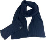 Kangaroo Island Wool Tisby Scarf and Redlands Headband in Navy