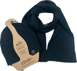 Kangaroo Island Wool Tisby Scarf and Willson Rib Beanie in Teal