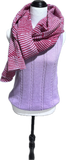 North Cape Wrap in Impress and Orchid Kangaroo Island Wool